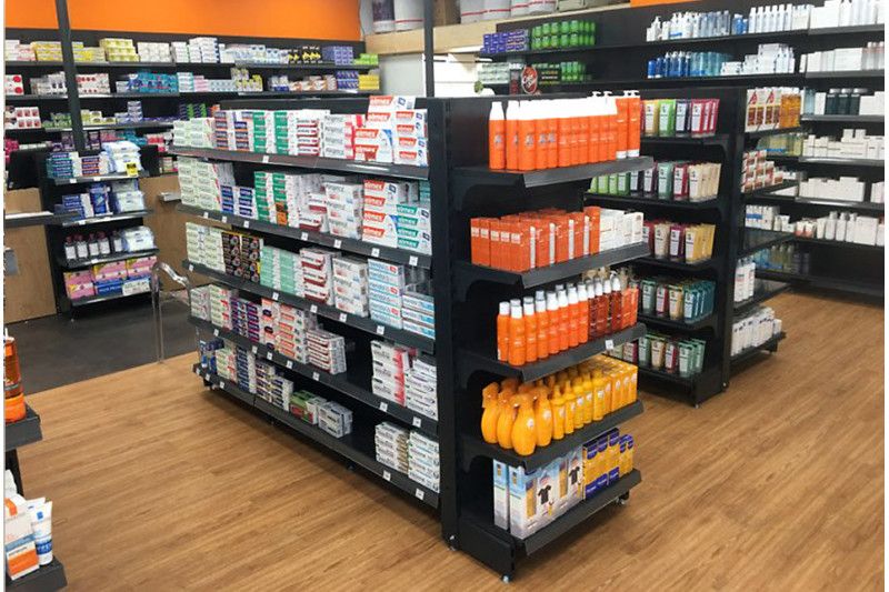 Rayonnage modulable pour pharmacie et parapharmacie - présentation et stockage_0