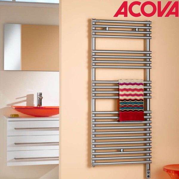 SÈCHE-SERVIETTE ACOVA CALA INOX 267W CHAUFFAGE CENTRAL LNI-072-050