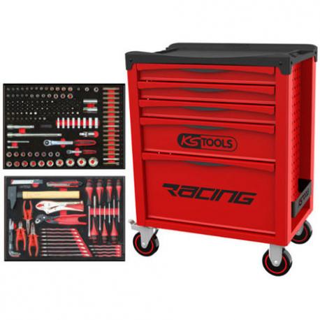 Servante RACING 5 tiroirs équipée de 184 outils KS Tools | 855.5184_0