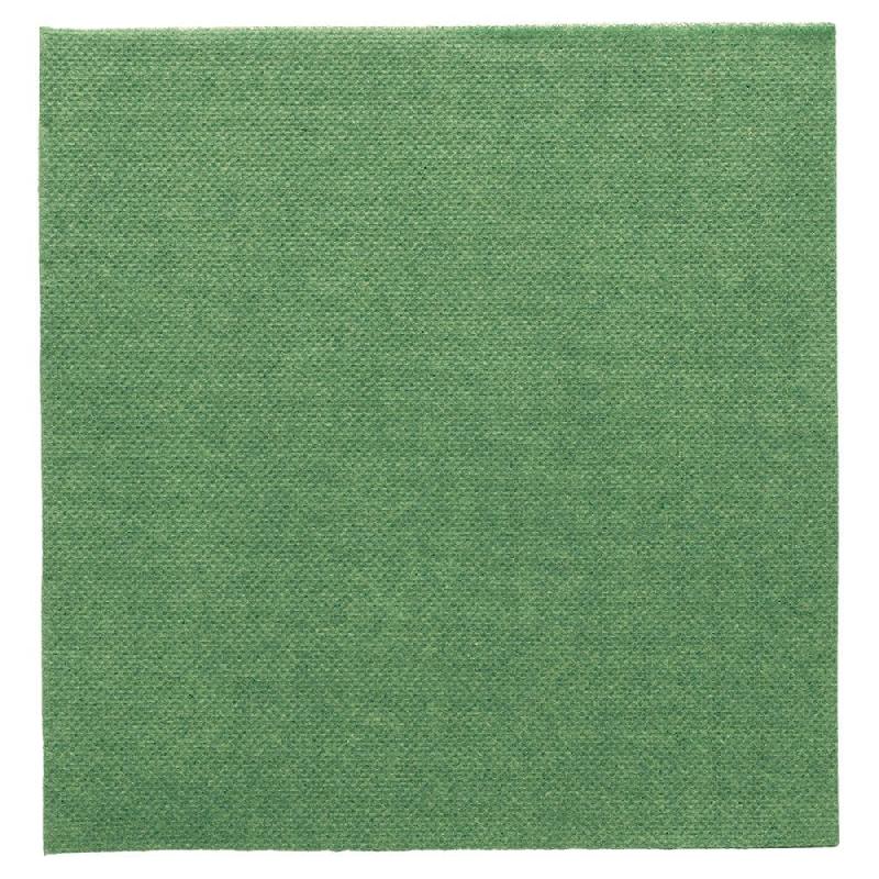 Serviette en ouate gaufré 2 plis vert sapin 33x33cm - par 1200_0
