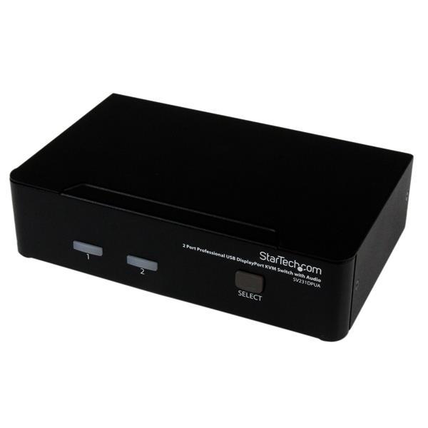 StarTech.Com Commutateur KVM 2 Ports DisplayPort, USB et Audio - Switch KVM - 2560x1600_0