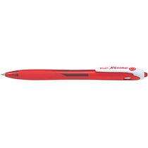 STYLO À BILLE REXGRIP BEGREEN, RÉTRACTABLE, ROUGE - LOT DE 10