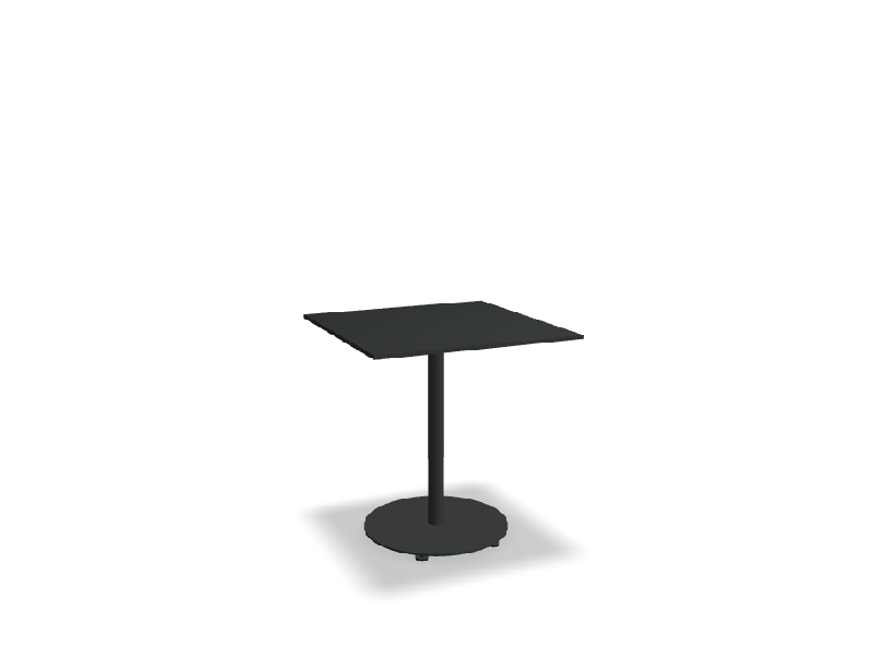 Table de café carrée 70x70 BOLT - anthracite_0