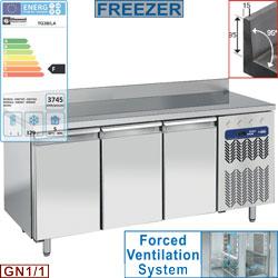 Table de congélation murale ventilée - 3 portes GN 1/1 - 405 litres - TG3B/LA_0