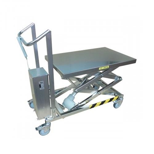 Table élévatrice électrique en inox charge 200 kg_0