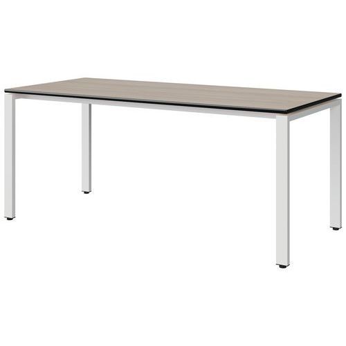 TABLE MALIBU 180X80 T6 SOUDÉ STRA ACACIA/NOIR BLC 9016 - MANUTAN EXPERT