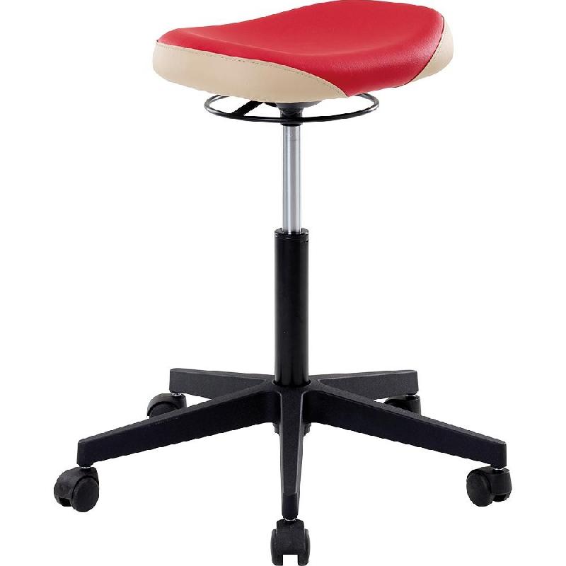 Tabouret assis-debout Gabin - SITEK - Rouge_0