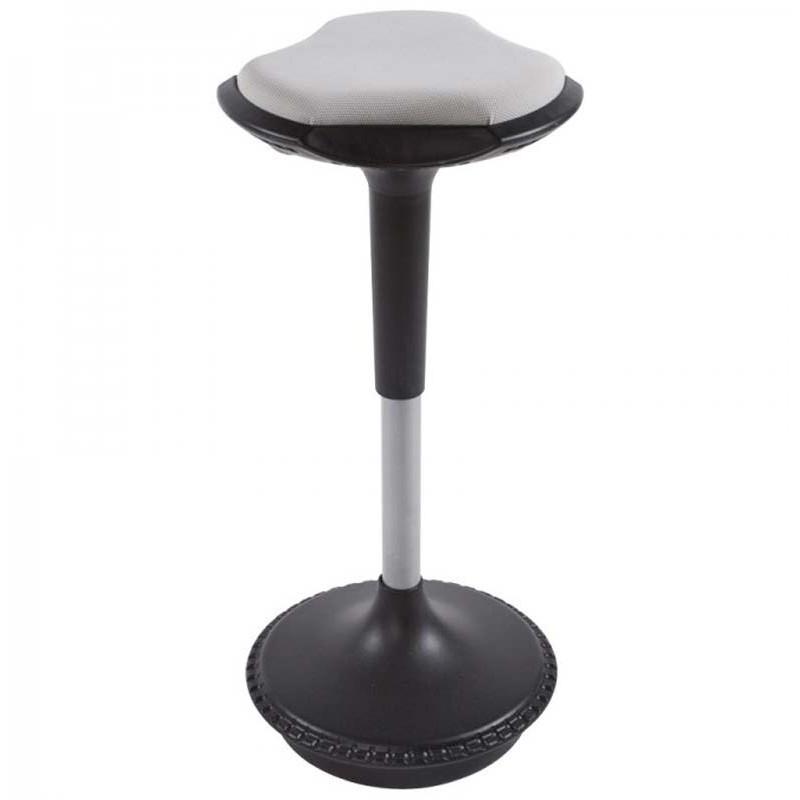 Tabouret de bar Moove 73cm gris - Paris Prix - Hauteur ajustable et rotation 360°_0
