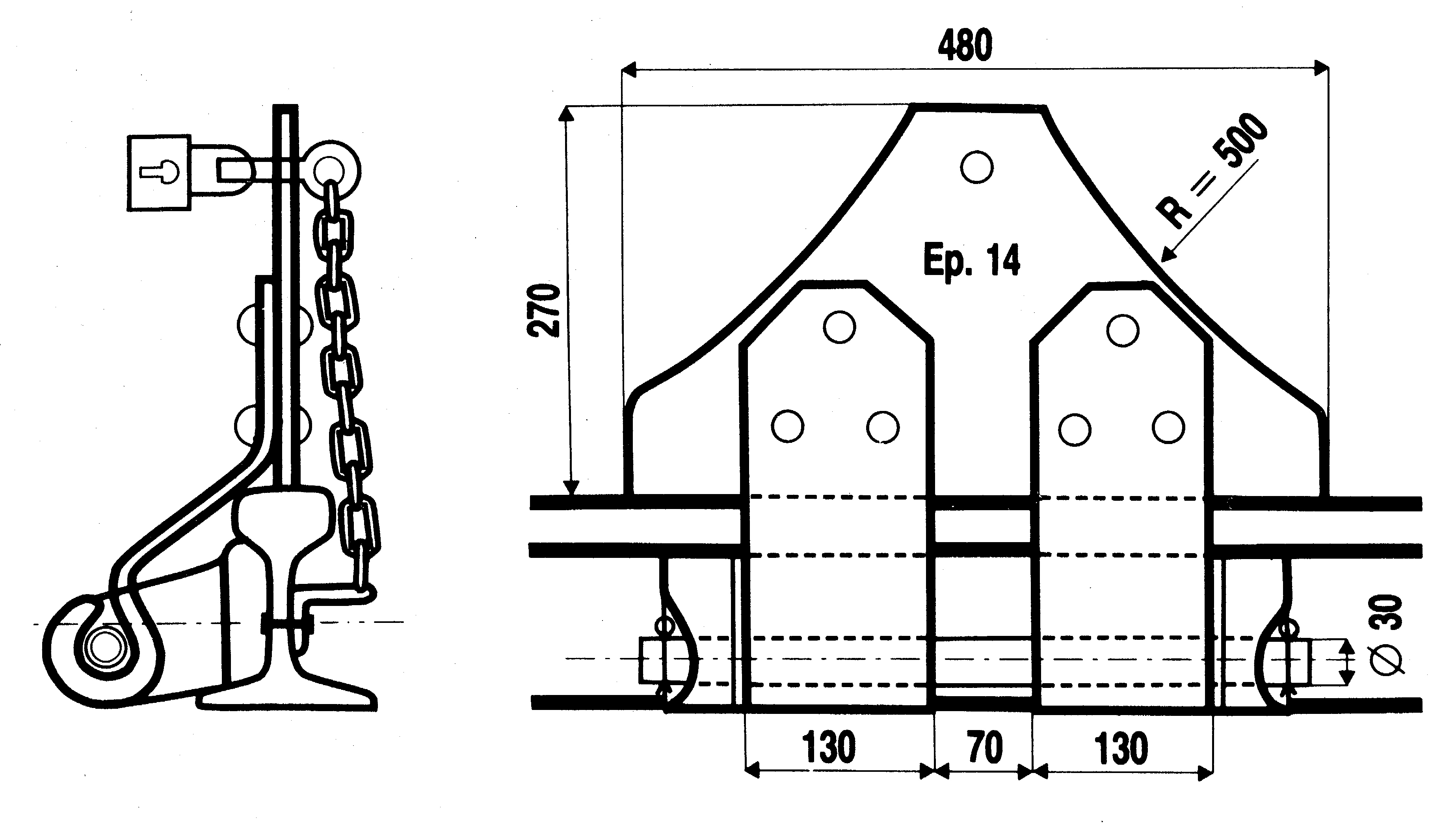 Taquet d'arrêt basculant_0