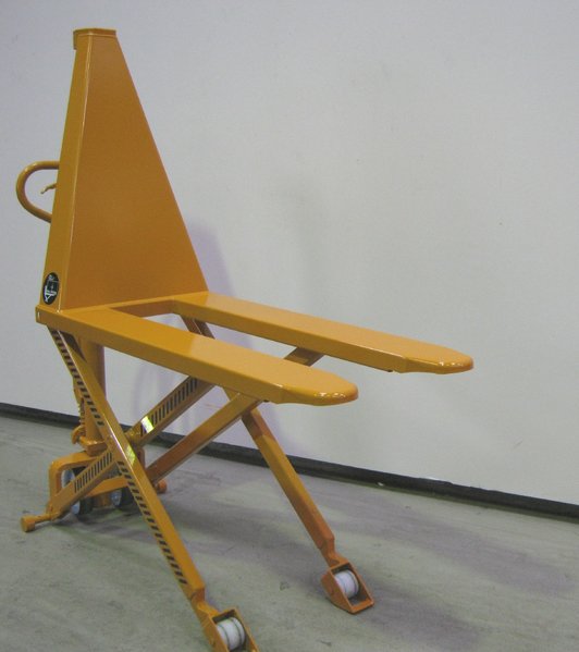 Transpalette haute levée manuel en acier peint OA179Q - Capacité 1000 kg à 800 mm_0