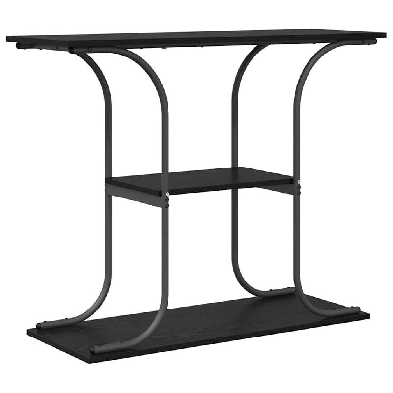 VidaXL Table console Chêne noir 101 x 35 x 80,5 cm Bois d'ingénierie Modèle Aero Vision - 868469_0