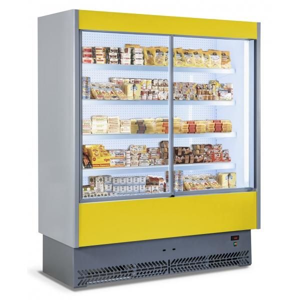 Vitrine murale réfrigérée bof 125 - profondeur 80 cm - portes coulissantes - Synergies_0