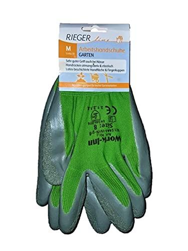 Gants de travail Rieger très résistants - Orange/Noir - Revêtement en latex - Taille 45-XXL_0