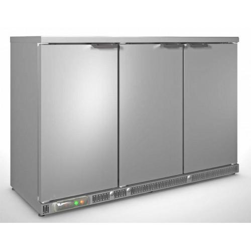 ARRIÈRE BAR RÉFRIGÉRÉ INOX PROFESSIONNEL CORECO - 3 PORTES BATTANTES