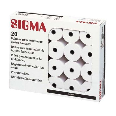 Sigma Bobine papier TPE sans bisphénol A 57 x 40 x 12 mm x 20