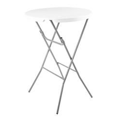 Bolero table ronde pliante blanche 80cm - DL046_0