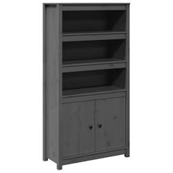 Helloshop26 - Buffet bahut commode armoire meuble de rangement organisateur cuisine salle de séjour salon haut 80 x 35 x 154 cm bois 02_0034232 - 300_0