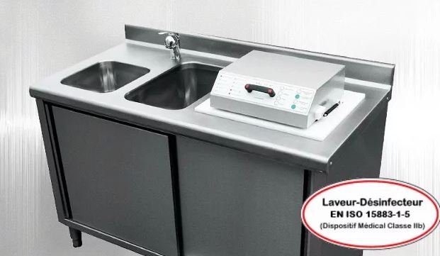 Laveur-désinfecteur automatique à ultrasons industriel - modèle encastrable SNC Digital 17-EDK7 - vrac/cassettes - Gamasonic_0
