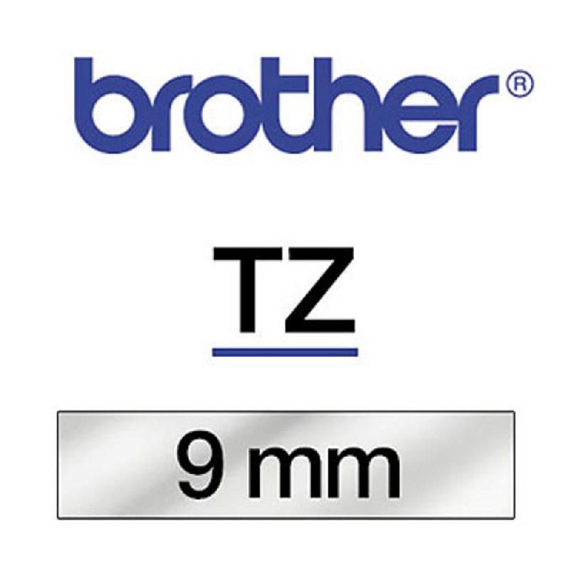 P-TOUCH RUBAN TITREUSE BROTHER - TZE - ÉCRITURE NOIR / FOND TRANSPARENT - 9 MM X 8 M - MODÈLE TZE-121