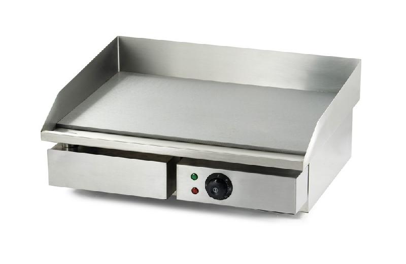 Plancha professionnelle électrique à poser - surface lisse 3kW - 550x470mm - 7455.1075_0