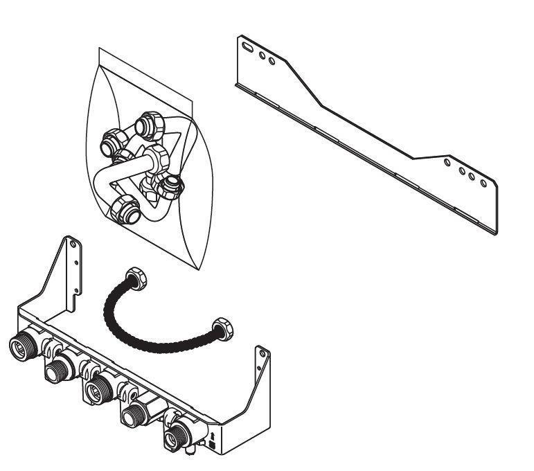 Plaque de raccordement chaudière condensation 0020094832_0