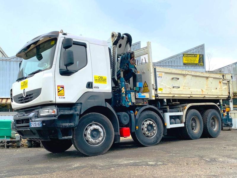 RENAULT kerax 8x4 520 bibenne cif grue cormach_0