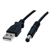 STARTECH.COM CÂBLE D'ALIMENTATION USB VERS PRISE DC DE 91 CM - CORDON USB VERS CONNECTEUR TYPE M 5V - CÂBLE D'ALIMENTATION - USB (ALIMENTATION UNIQUEMENT) POUR PRISE CC 5,5 MM - 91 CM