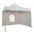 Tente pliante - structure aluminium renforcée - toile PVC ignifugée M2, étanche et résistante au vent_0