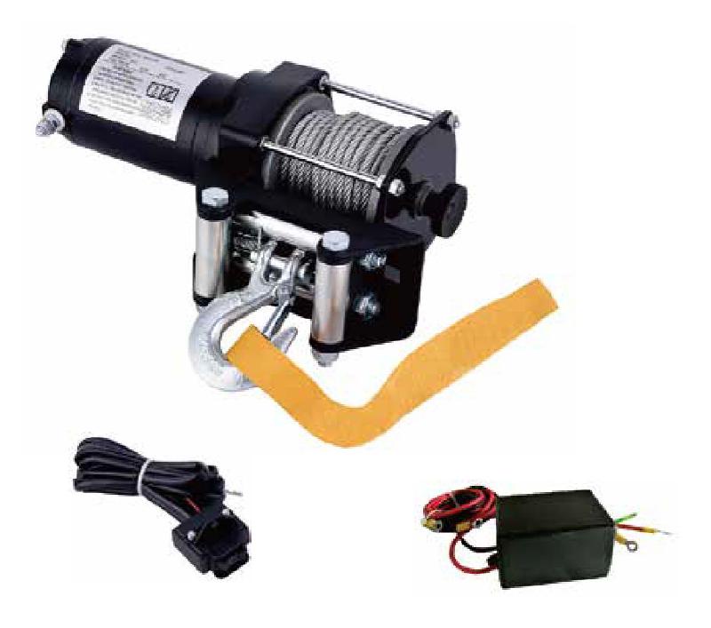 Treuil électrique 12V 1360 kg 15,2m avec télécommande radio MW Tools EL1400