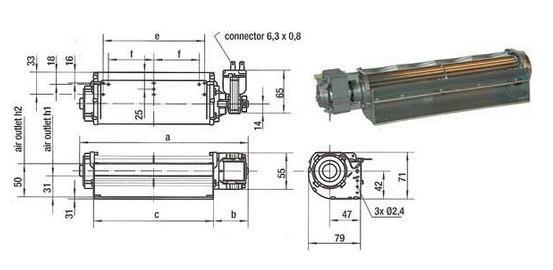 Ventilateur tangentiel qlk 45/0024 a33 2524lh ebmpapst_0