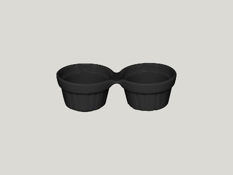 RAMEQUIN ROND NOIR PORCELAINE Ø 13 CM CHEFS FUSION RAK