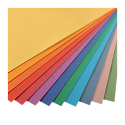 24 FEUILLES DE PAPIER À DESSIN MI-TEINTES - CANSON - 50 X 65 CM - 160 G/M² - COLORIS ASSORTIS