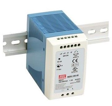 Alimentation à découpage rail DIN 12V / 7.5A - MEAN WELL MDR-100-12_0