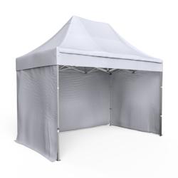 Assalit-Jean Tente pliante Barnum Aluminium 300x200cm - Blanc + 3 murs offerts - blanc SL3X200+3M17_0