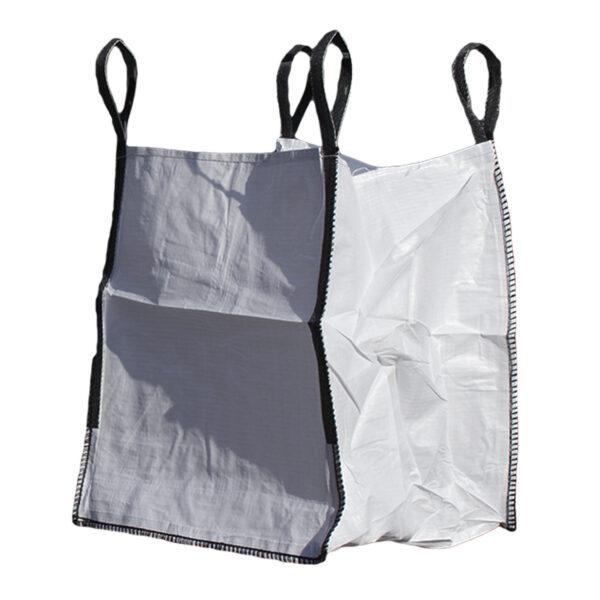 BIG BAG non réutilisable - conteneur souple pour gravats et déchets - 1500 Kg - 4 sangles de 30 cm_0