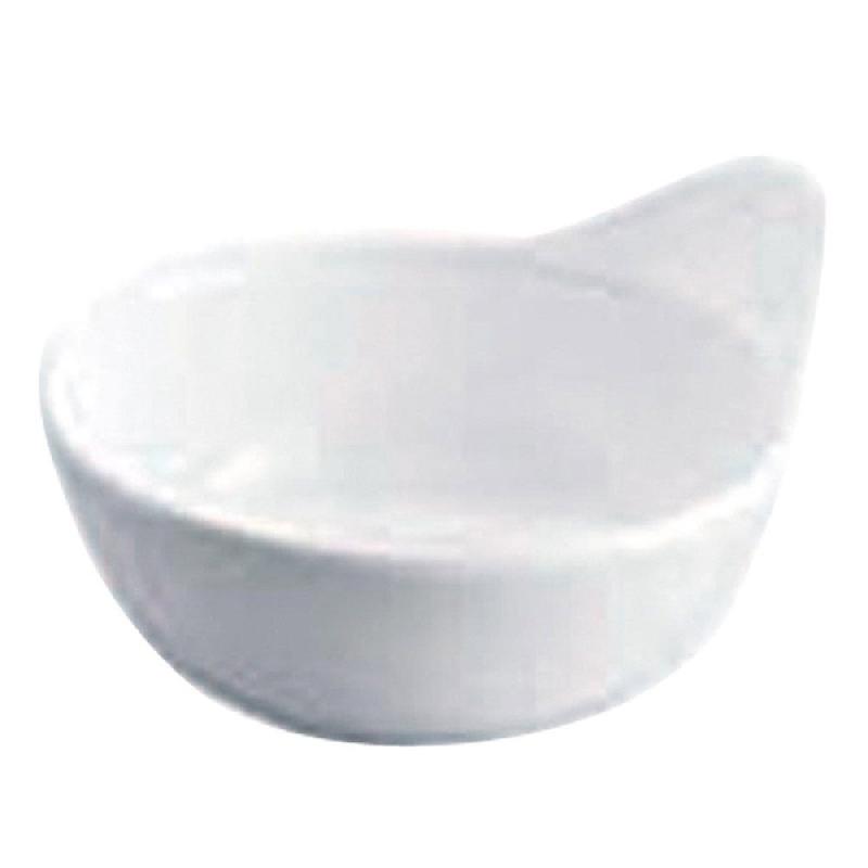 Bol ovale mélamine blanc 12,4x10,7x6cm - par 12_0