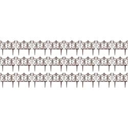 Bordure de jardin en fonte Valentine Lot de 24 Esschert Design - marron 3700866371746_0
