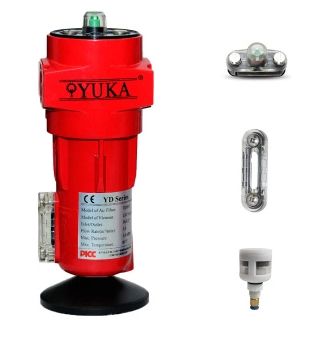 Cartouche de filtre à air industriel YUKA - 1,0 m3/min - Rc1/2 pouce - Modèle YD017_0
