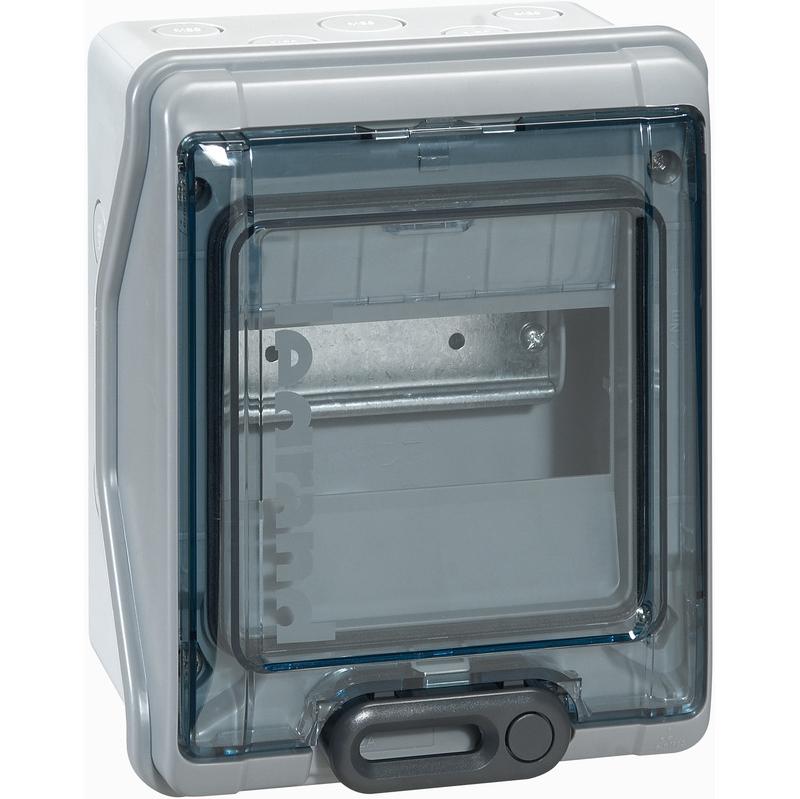 Coffret de protection étanche - 1 rangée - 6 modules - IP55 - 11,6 x 16,4 x 20 cm_0