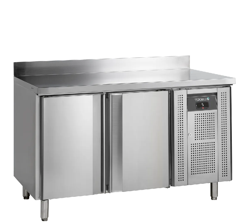 Comptoir pour saladette réfrigéré CK7210X1SP 2 portes GN1/1 Inox TEFCOLD_0