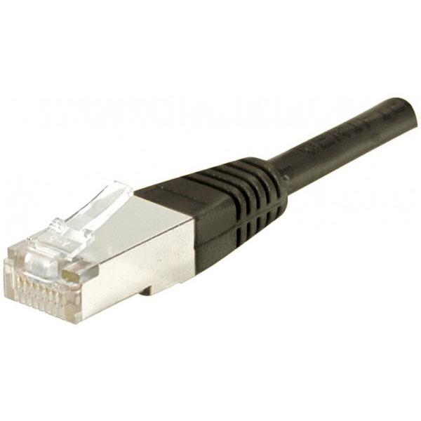 CORDON RJ45 CATEGORIE 6 F/UTP NOIR - 5 M