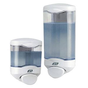 DISTRIBUTEUR MANUEL MURAL DE GEL HYDROALCOOLIQUE ET SAVON JVD 1000 ML