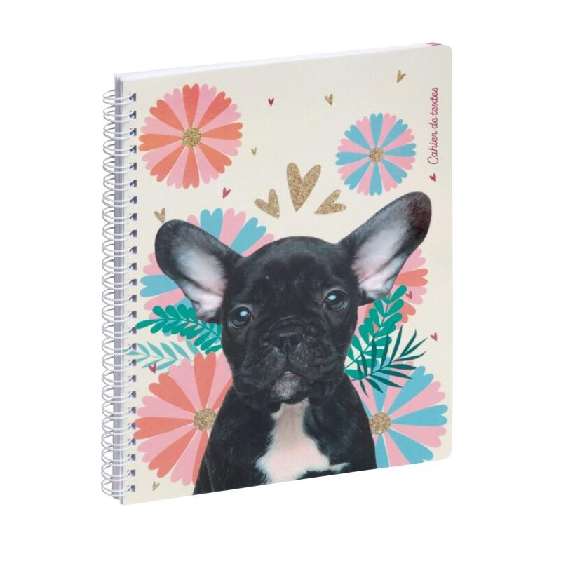 Exacompta Cahier de textes 17x22 Lovely, visuel Chiot - 3660942084284_0