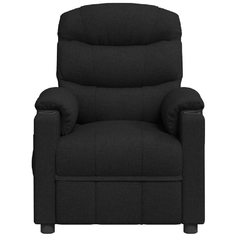 Fauteuil inclinable électrique Noir Tissu Modèle Hervessa - 8720845522629_0