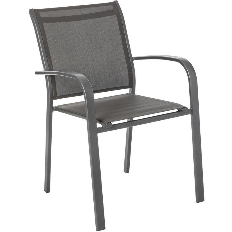 Fauteuil Pour Table De Jardin Empilable Essentia Gris Graphite Et Anthracite Gris Fonce Hesperide Comparer Les Prix De Fauteuil Pour Table De Jardin Empilable Essentia Gris Graphite Et