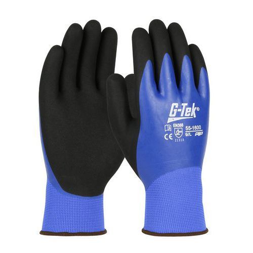 GANTS DE MANUTENTION TRICÔTÉS SANS COUTURE DOUBLE ENDUCTION LATEX - 7