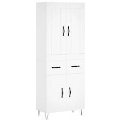 Helloshop26 - Buffet bahut commode armoire meuble de rangement organisateur cuisine salle de séjour salon haut 69,5 x 34 x 180 cm 02_0032729 - 300021_0