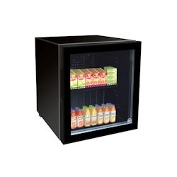 Iarp Vitrine de comptoir COUNTER 50 GLASS BLACK, 435 x 500 x 494 mm, statique, noir, présentation de boissons et produits frais - 8027803746128_0