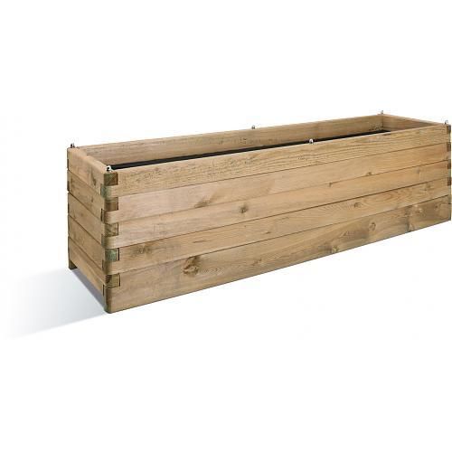 JARDINIÈRE EN BOIS - 180 X 50 CM - 252 LITRES - OLEA 180 JARDIPOLYS