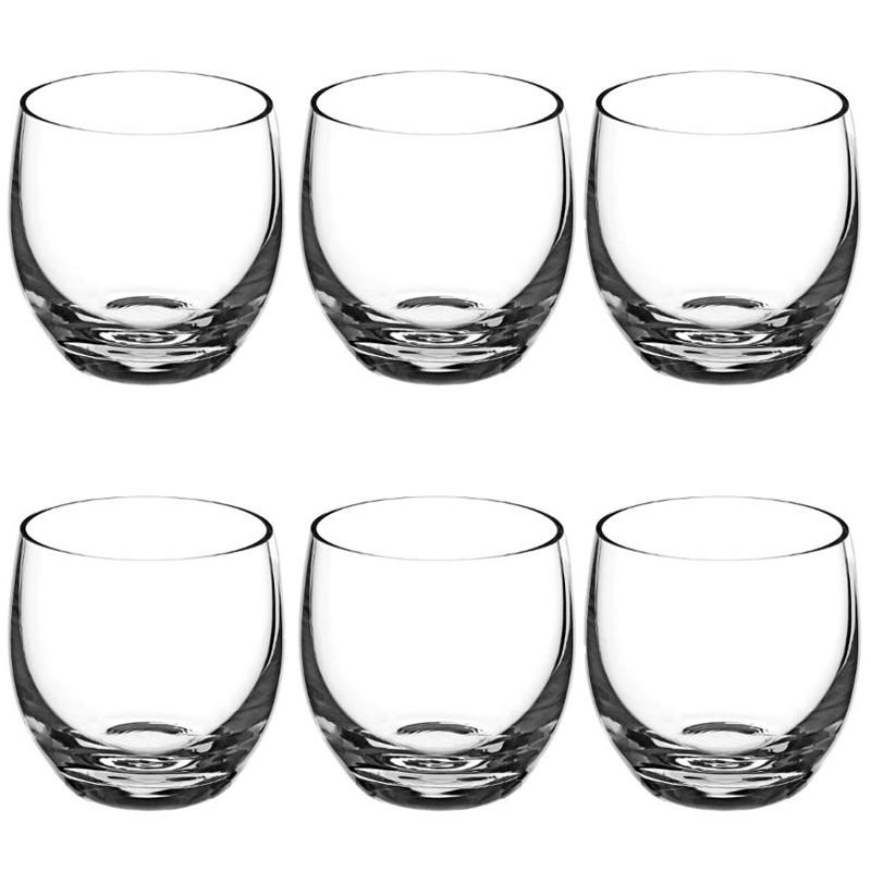 LOT DE 6 VERRINES VERRE ARRONDIES BISTRO 6CM TRANSPARENT_0